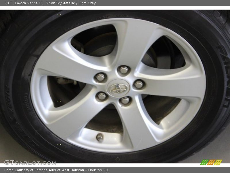 Silver Sky Metallic / Light Gray 2012 Toyota Sienna LE