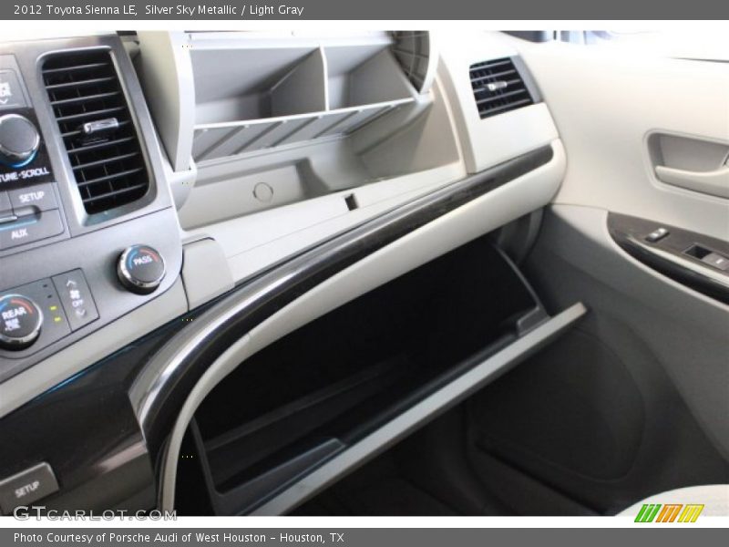 Silver Sky Metallic / Light Gray 2012 Toyota Sienna LE