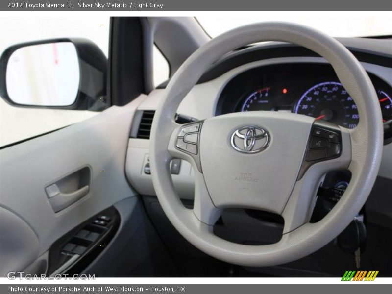 Silver Sky Metallic / Light Gray 2012 Toyota Sienna LE