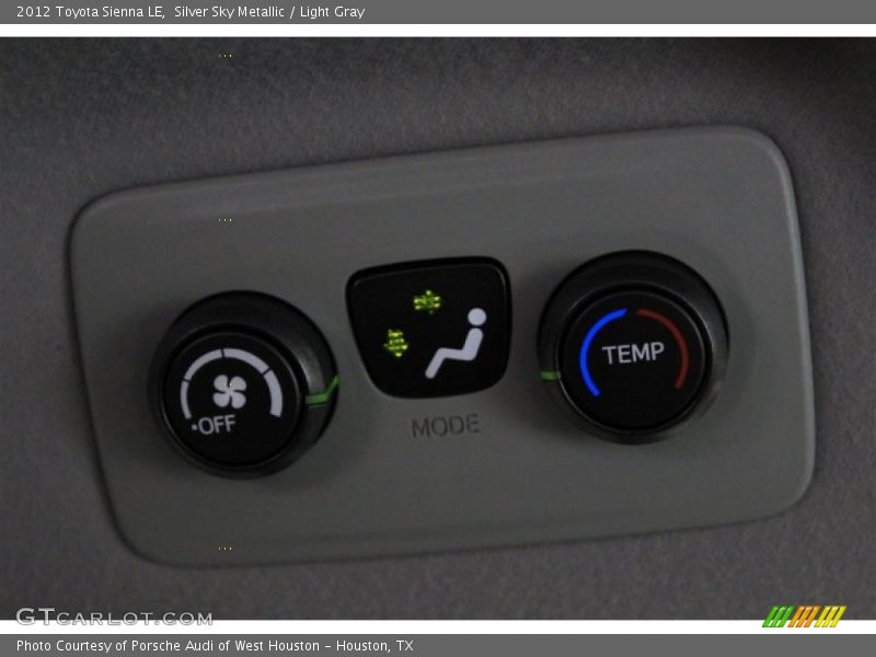 Silver Sky Metallic / Light Gray 2012 Toyota Sienna LE
