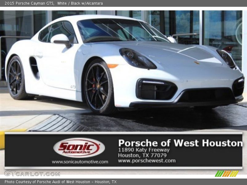 White / Black w/Alcantara 2015 Porsche Cayman GTS