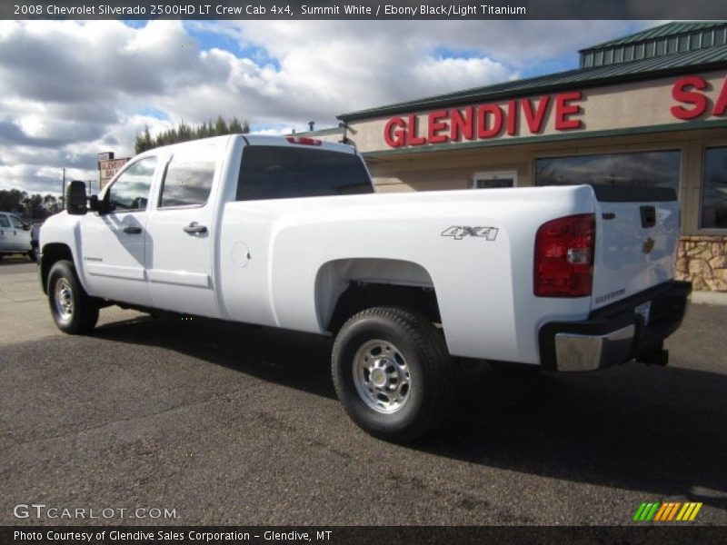 Summit White / Ebony Black/Light Titanium 2008 Chevrolet Silverado 2500HD LT Crew Cab 4x4