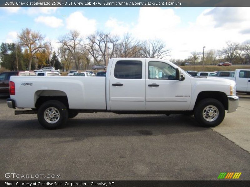 Summit White / Ebony Black/Light Titanium 2008 Chevrolet Silverado 2500HD LT Crew Cab 4x4