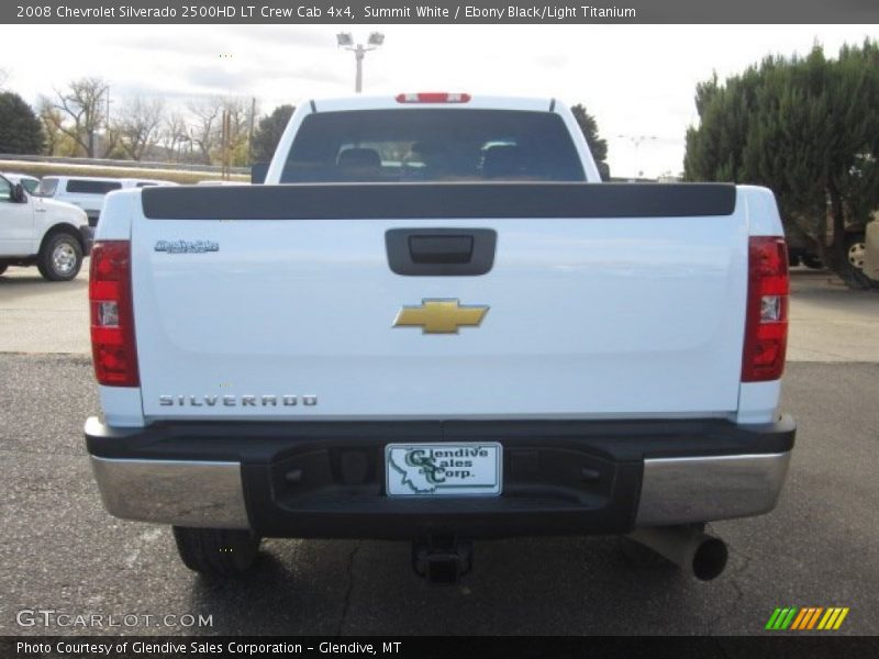 Summit White / Ebony Black/Light Titanium 2008 Chevrolet Silverado 2500HD LT Crew Cab 4x4