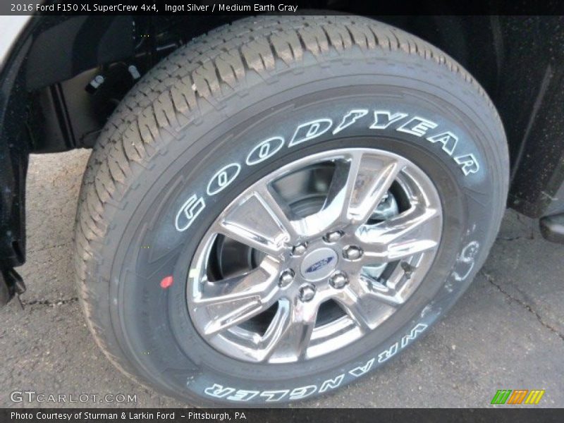 Ingot Silver / Medium Earth Gray 2016 Ford F150 XL SuperCrew 4x4