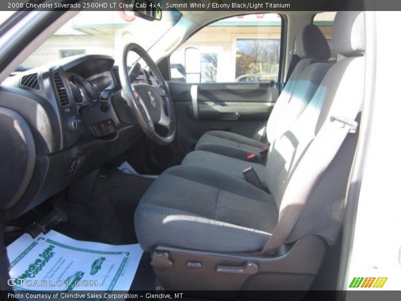 Summit White / Ebony Black/Light Titanium 2008 Chevrolet Silverado 2500HD LT Crew Cab 4x4