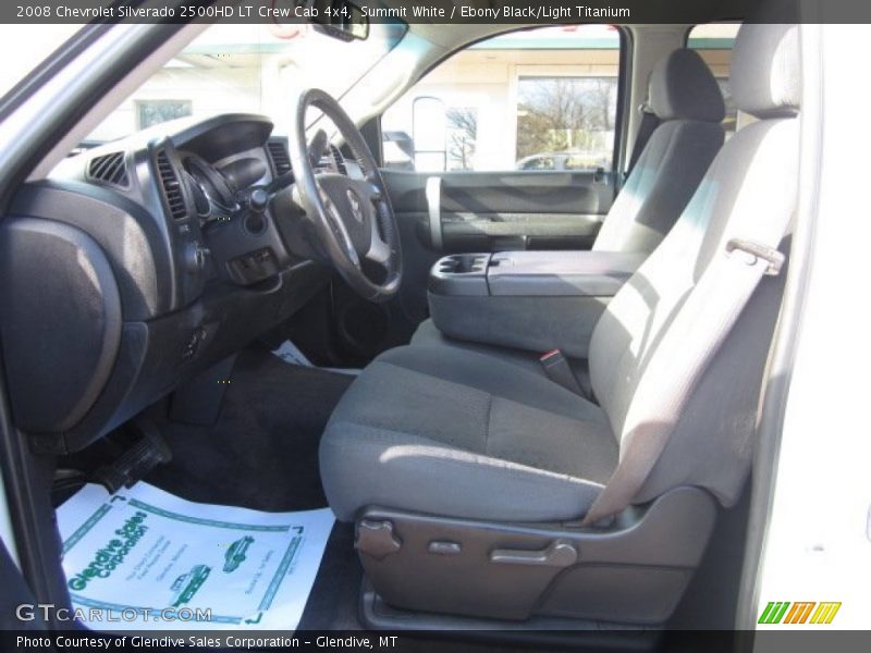 Summit White / Ebony Black/Light Titanium 2008 Chevrolet Silverado 2500HD LT Crew Cab 4x4
