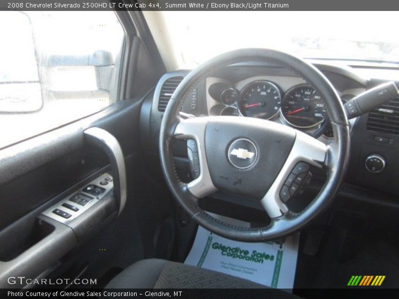 Summit White / Ebony Black/Light Titanium 2008 Chevrolet Silverado 2500HD LT Crew Cab 4x4