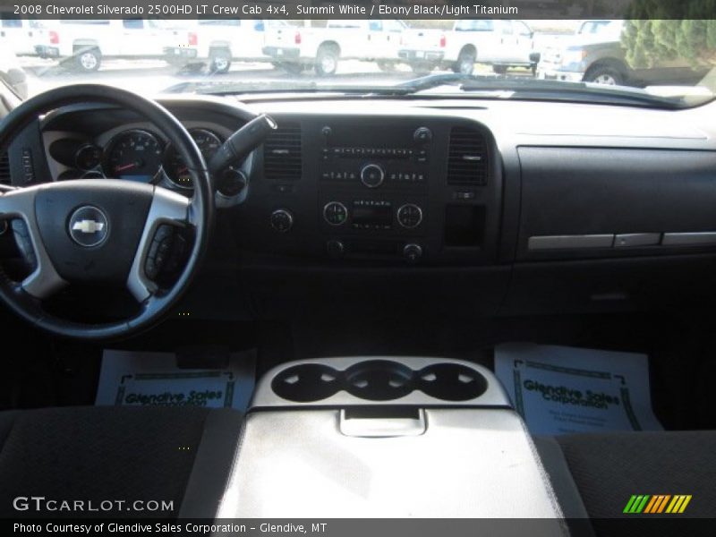 Summit White / Ebony Black/Light Titanium 2008 Chevrolet Silverado 2500HD LT Crew Cab 4x4