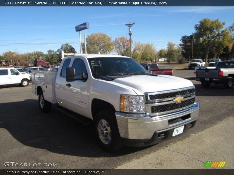 Summit White / Light Titanium/Ebony 2011 Chevrolet Silverado 2500HD LT Extended Cab 4x4