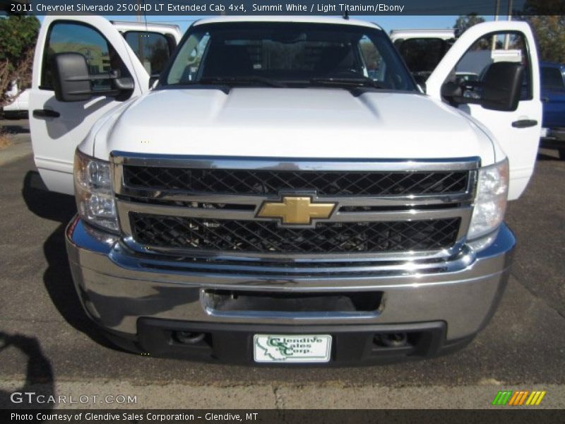 Summit White / Light Titanium/Ebony 2011 Chevrolet Silverado 2500HD LT Extended Cab 4x4