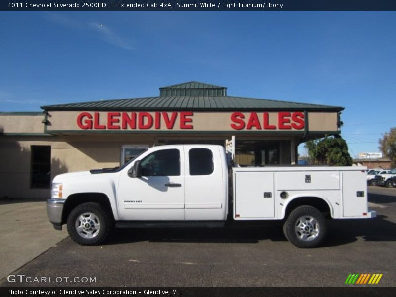 Summit White / Light Titanium/Ebony 2011 Chevrolet Silverado 2500HD LT Extended Cab 4x4