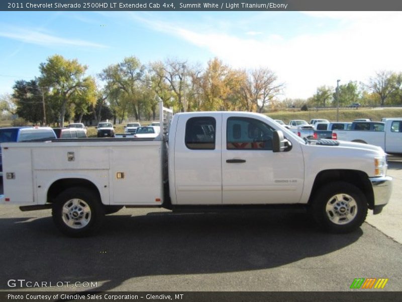 Summit White / Light Titanium/Ebony 2011 Chevrolet Silverado 2500HD LT Extended Cab 4x4