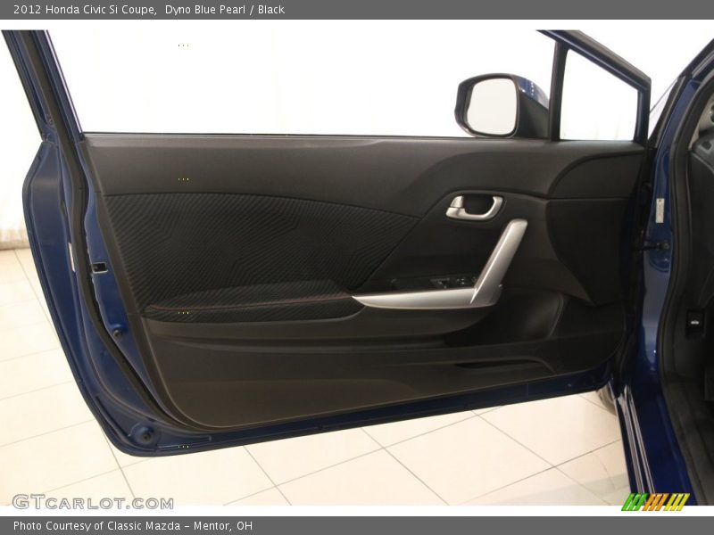 Dyno Blue Pearl / Black 2012 Honda Civic Si Coupe
