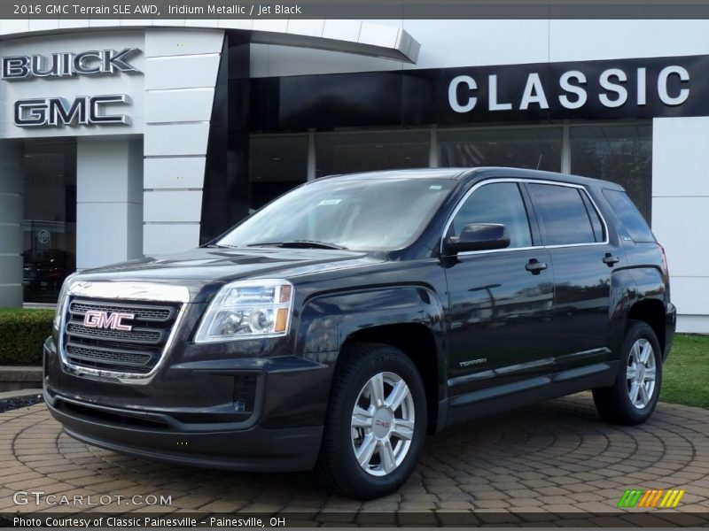 Iridium Metallic / Jet Black 2016 GMC Terrain SLE AWD