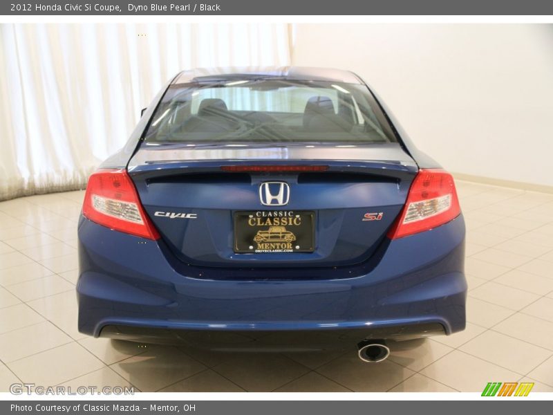 Dyno Blue Pearl / Black 2012 Honda Civic Si Coupe