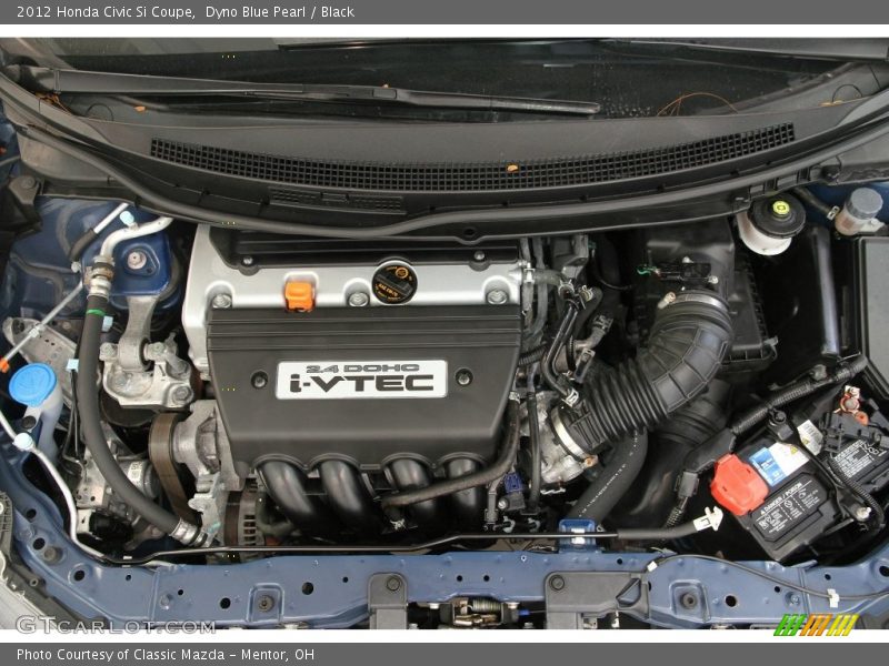 Dyno Blue Pearl / Black 2012 Honda Civic Si Coupe