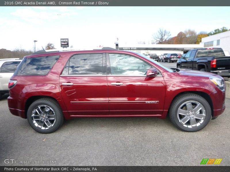 Crimson Red Tintcoat / Ebony 2016 GMC Acadia Denali AWD