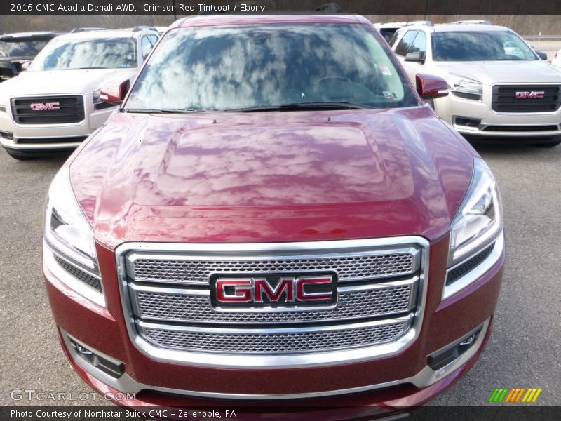 Crimson Red Tintcoat / Ebony 2016 GMC Acadia Denali AWD