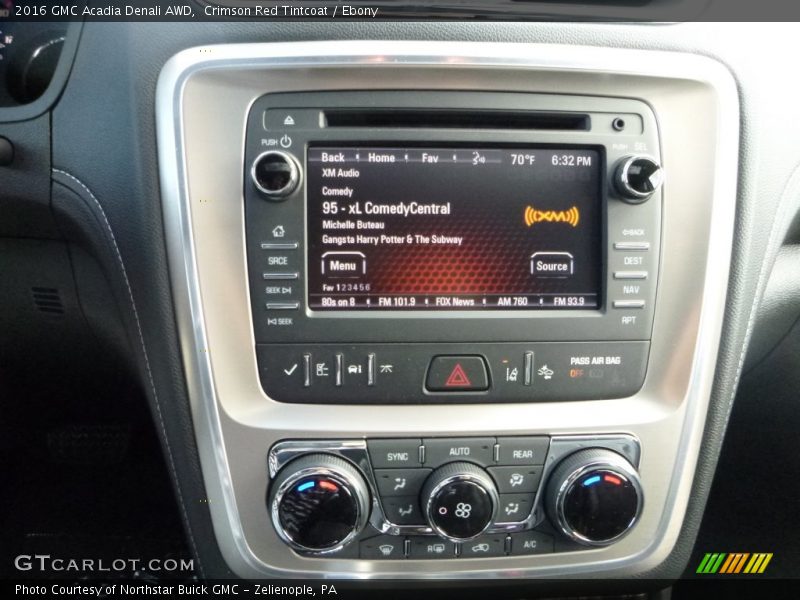 Controls of 2016 Acadia Denali AWD