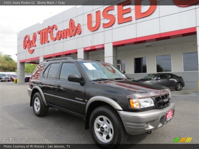 Ebony Black / Gray 2001 Isuzu Rodeo LS