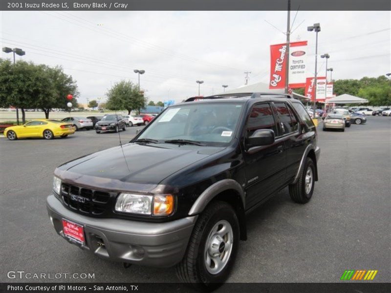 Ebony Black / Gray 2001 Isuzu Rodeo LS