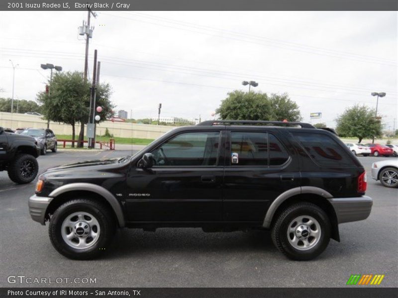 Ebony Black / Gray 2001 Isuzu Rodeo LS