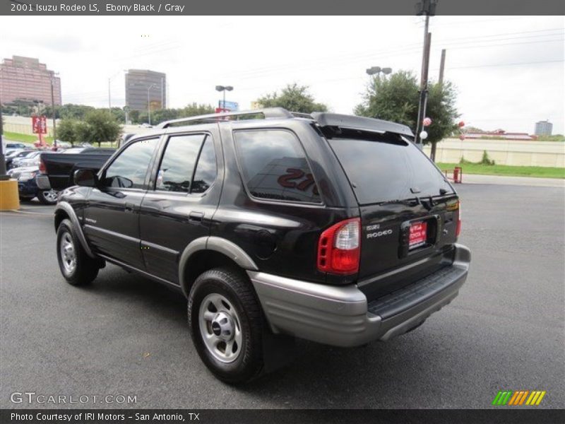 Ebony Black / Gray 2001 Isuzu Rodeo LS