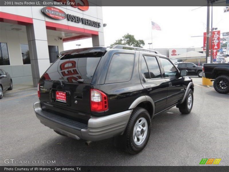 Ebony Black / Gray 2001 Isuzu Rodeo LS