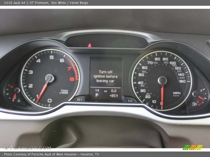 Ibis White / Velvet Beige 2016 Audi A4 2.0T Premium