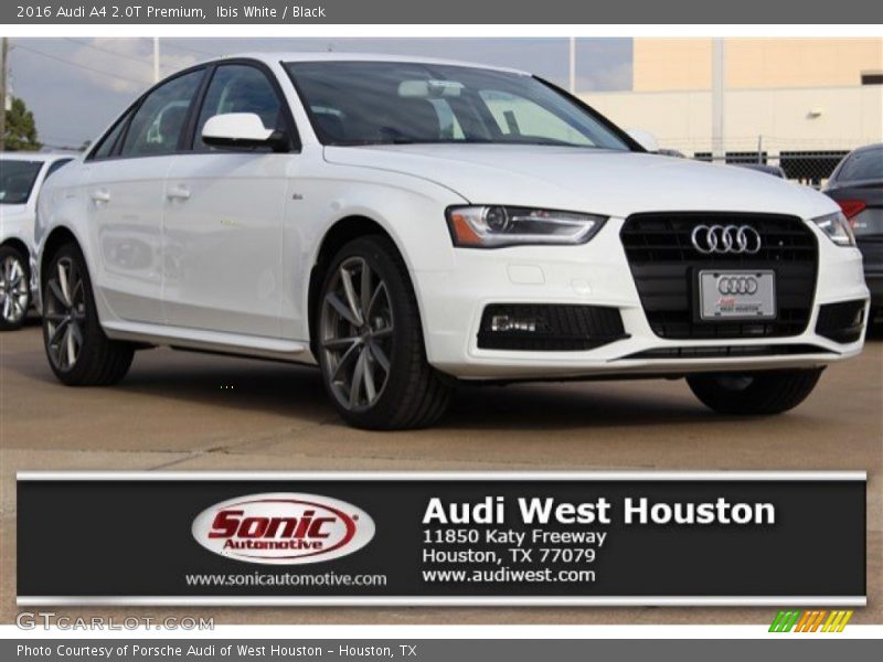Ibis White / Black 2016 Audi A4 2.0T Premium