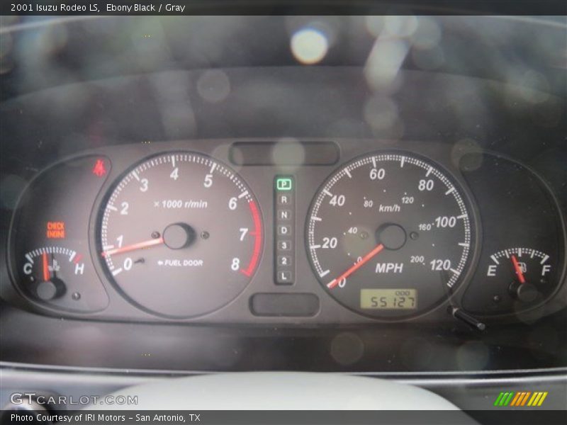 Ebony Black / Gray 2001 Isuzu Rodeo LS