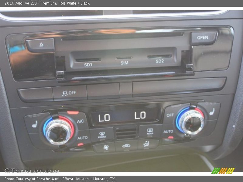 Ibis White / Black 2016 Audi A4 2.0T Premium