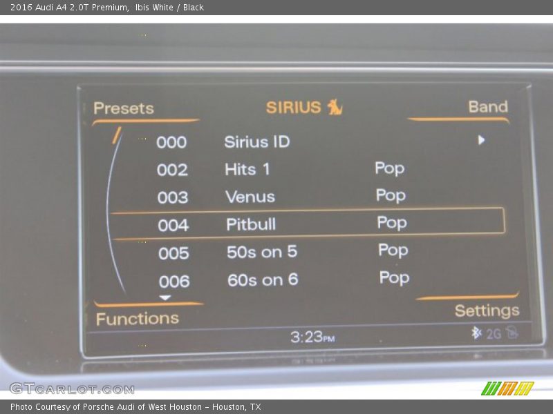 Ibis White / Black 2016 Audi A4 2.0T Premium