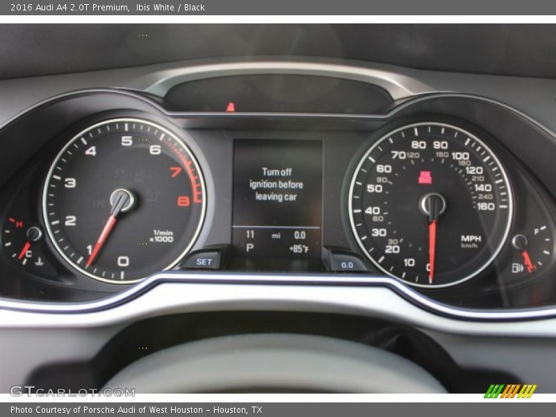 Ibis White / Black 2016 Audi A4 2.0T Premium