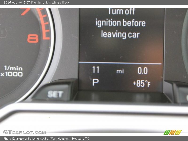 Ibis White / Black 2016 Audi A4 2.0T Premium