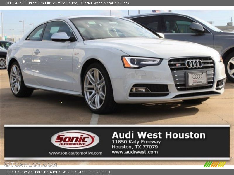 Glacier White Metallic / Black 2016 Audi S5 Premium Plus quattro Coupe