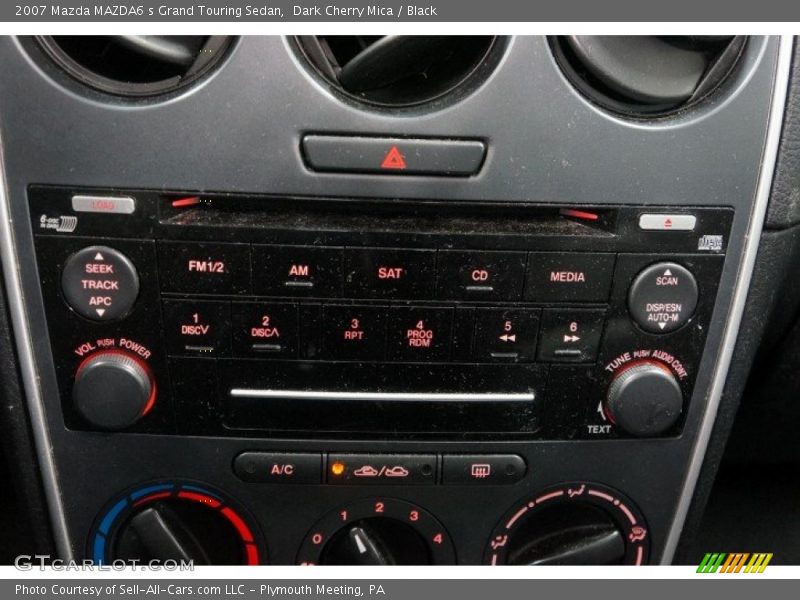 Dark Cherry Mica / Black 2007 Mazda MAZDA6 s Grand Touring Sedan