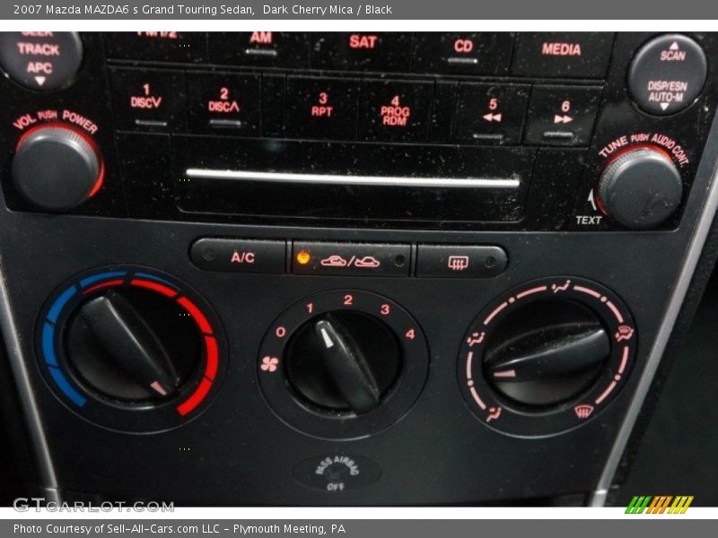 Dark Cherry Mica / Black 2007 Mazda MAZDA6 s Grand Touring Sedan