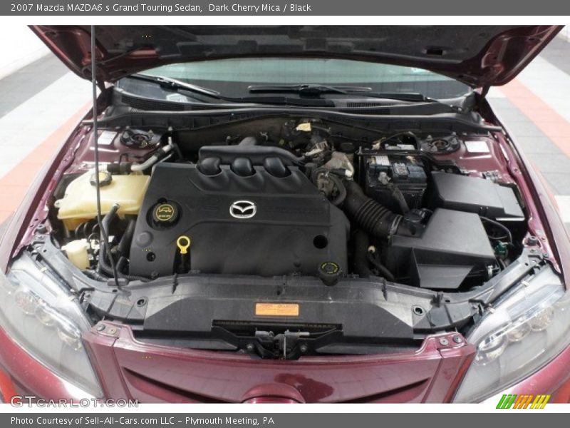Dark Cherry Mica / Black 2007 Mazda MAZDA6 s Grand Touring Sedan