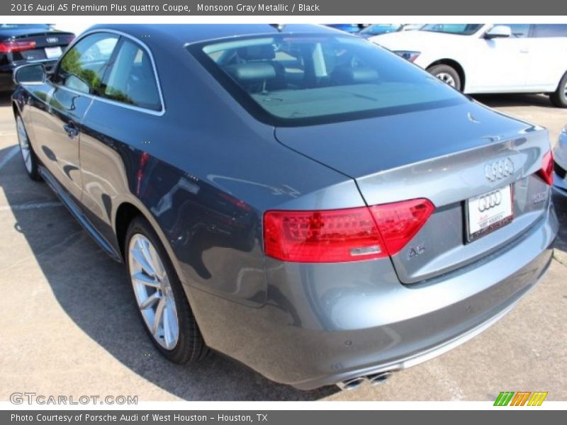 Monsoon Gray Metallic / Black 2016 Audi A5 Premium Plus quattro Coupe