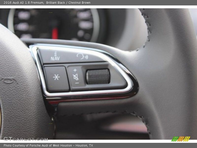 Brilliant Black / Chestnut Brown 2016 Audi A3 1.8 Premium