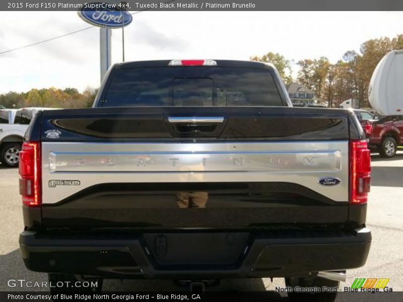 Tuxedo Black Metallic / Platinum Brunello 2015 Ford F150 Platinum SuperCrew 4x4