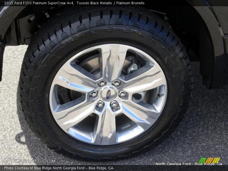 Tuxedo Black Metallic / Platinum Brunello 2015 Ford F150 Platinum SuperCrew 4x4
