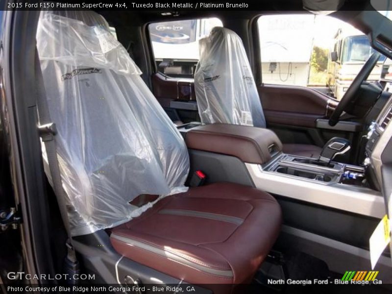 Tuxedo Black Metallic / Platinum Brunello 2015 Ford F150 Platinum SuperCrew 4x4