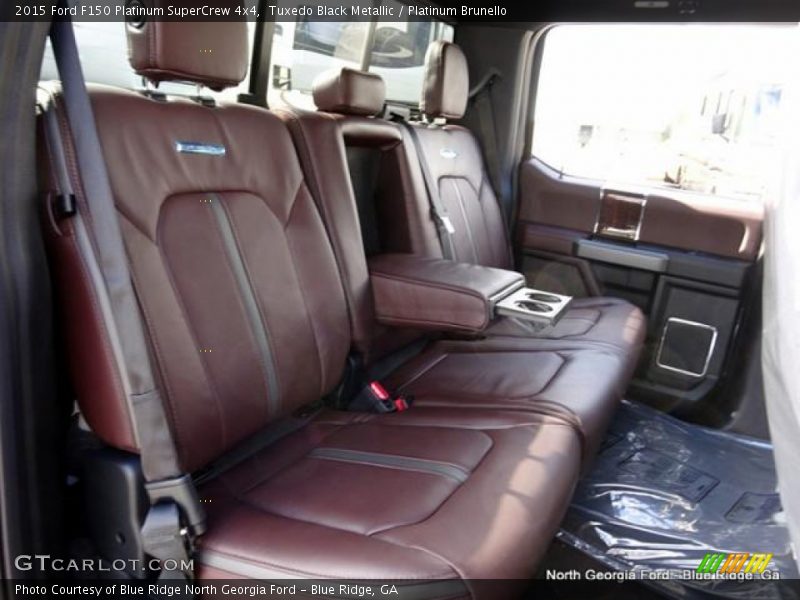Tuxedo Black Metallic / Platinum Brunello 2015 Ford F150 Platinum SuperCrew 4x4