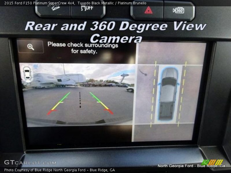 Tuxedo Black Metallic / Platinum Brunello 2015 Ford F150 Platinum SuperCrew 4x4