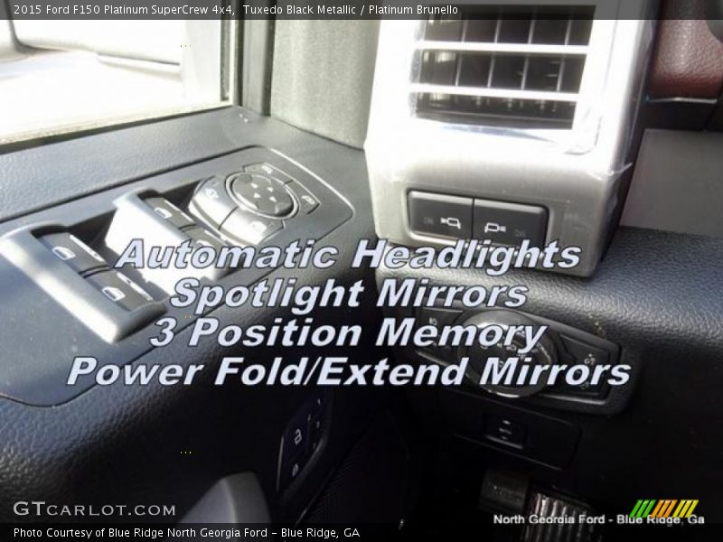 Tuxedo Black Metallic / Platinum Brunello 2015 Ford F150 Platinum SuperCrew 4x4