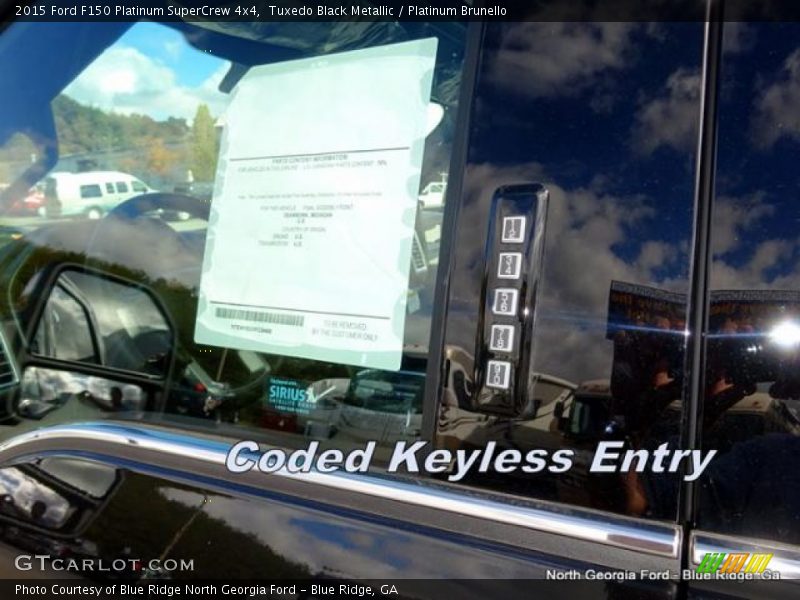 Tuxedo Black Metallic / Platinum Brunello 2015 Ford F150 Platinum SuperCrew 4x4
