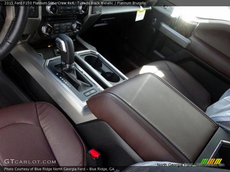 Tuxedo Black Metallic / Platinum Brunello 2015 Ford F150 Platinum SuperCrew 4x4